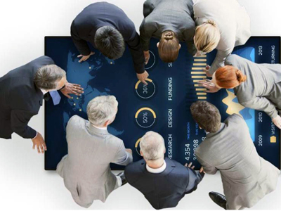foto Láminas táctiles multitouch de hasta cien toques, de Macroservice.